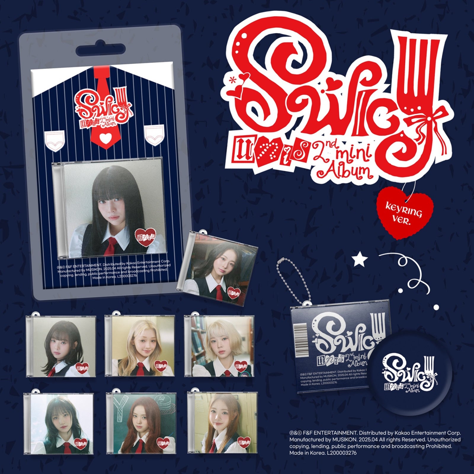 UNIS 2nd Mini Album "SWICY" (Keyring Ver.)