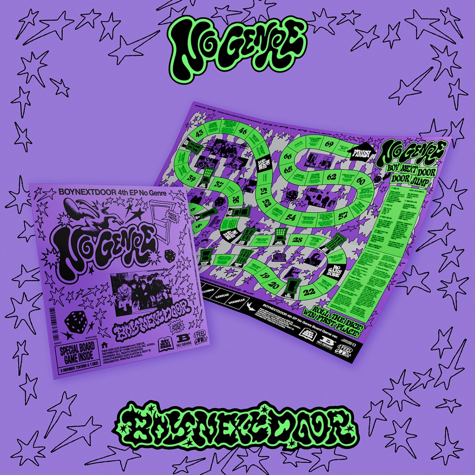 BoyNextDoor 4th EP Album "NO GENRE" (Board Game Ver.)