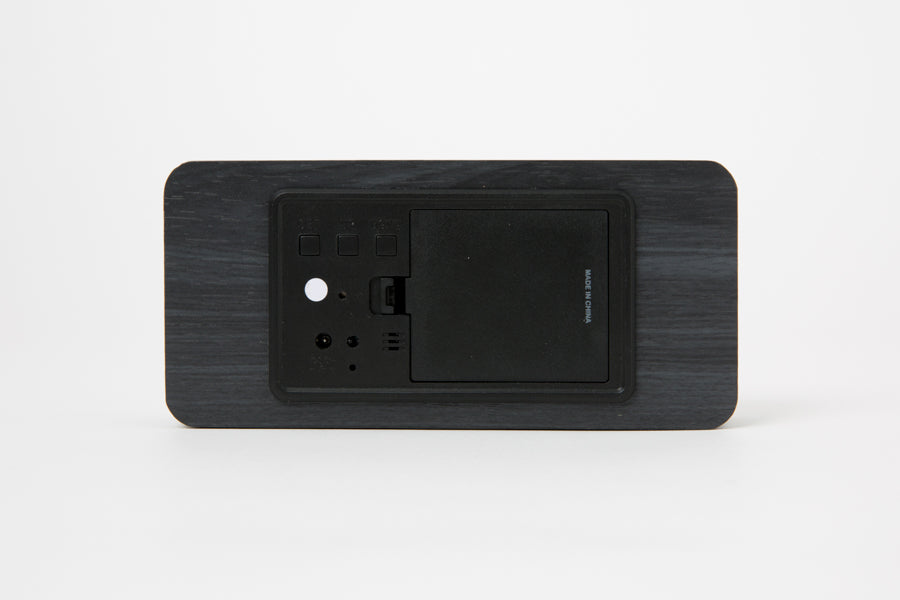 Wood LED Clock Black (Large)