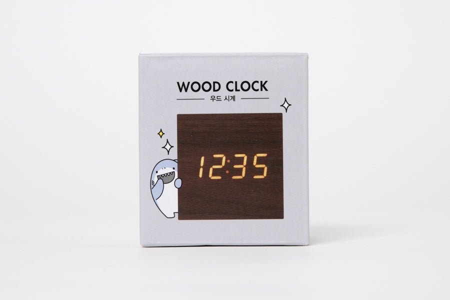 Wood LED Clock Brown (Small)
