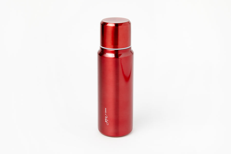 Keep Warm Steel Bottle: Red (500ml)