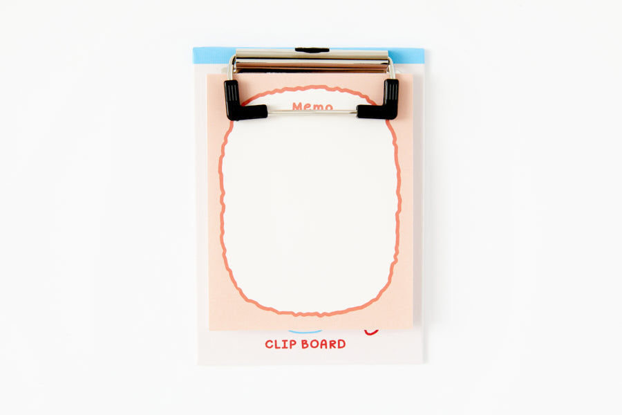 Mini Clipboard & Memo Set Bear White
