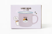 Line Mug (370ml): Purple Cat