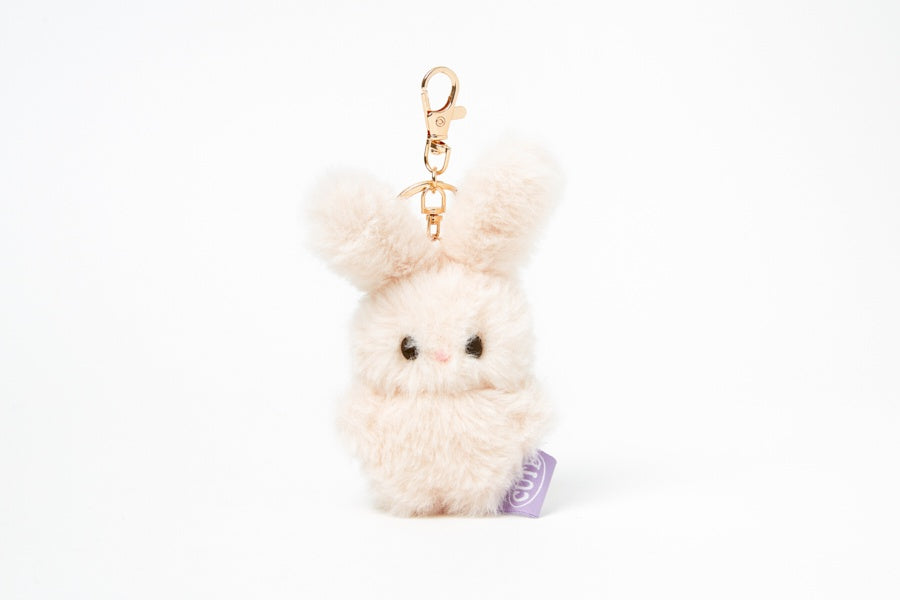 BAG CHARM WIRE EARS PINK RABBIT