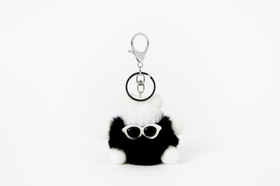 BAG CHARM DUSTY BLACK