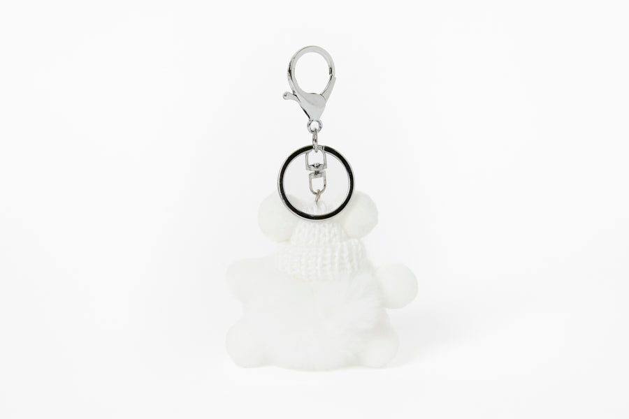 BAG CHARM DUSTY WHITE