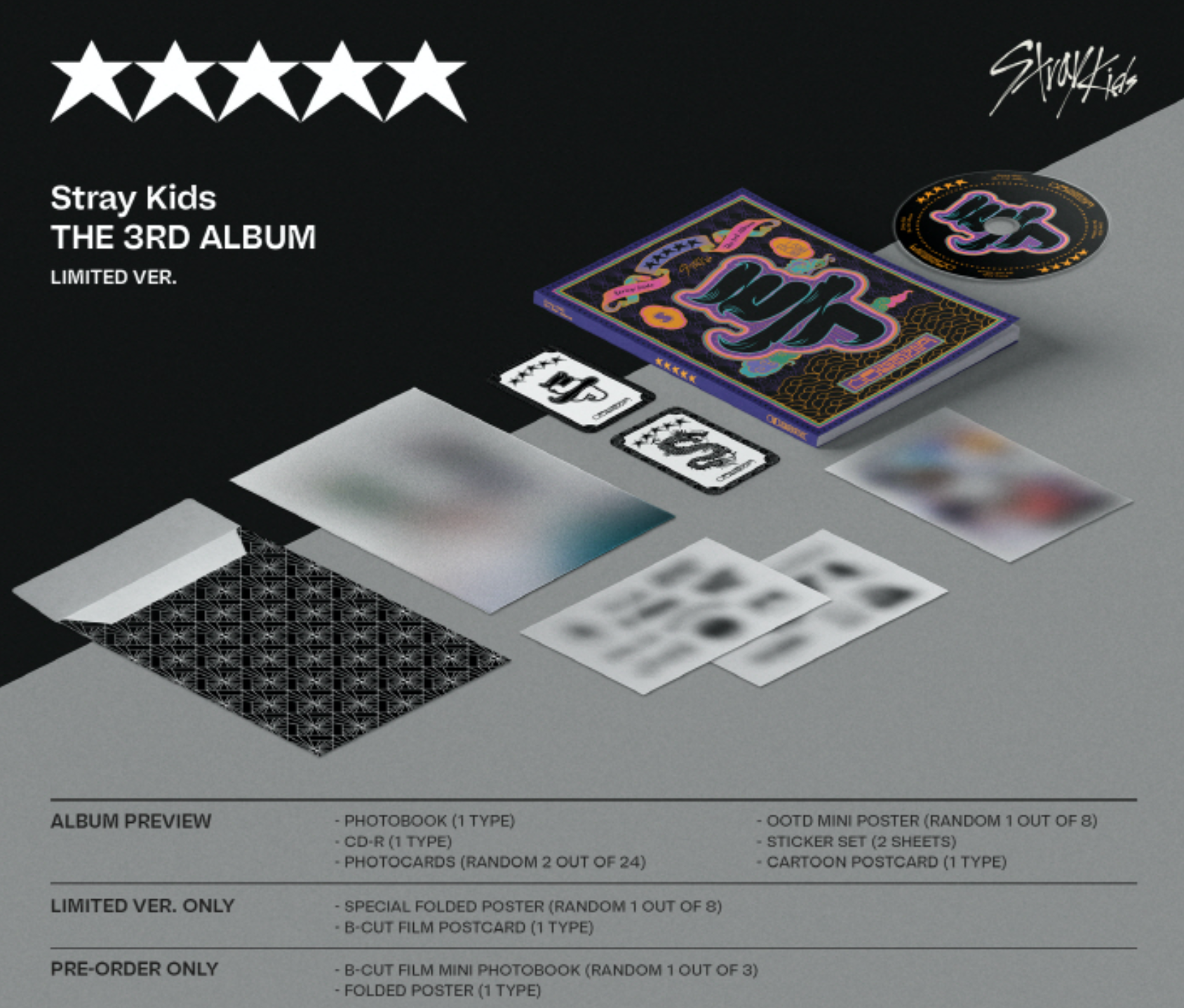 Stray Kids 3rd Full-Length Album "★★★★★ 5-Star" (Limited Ver.)