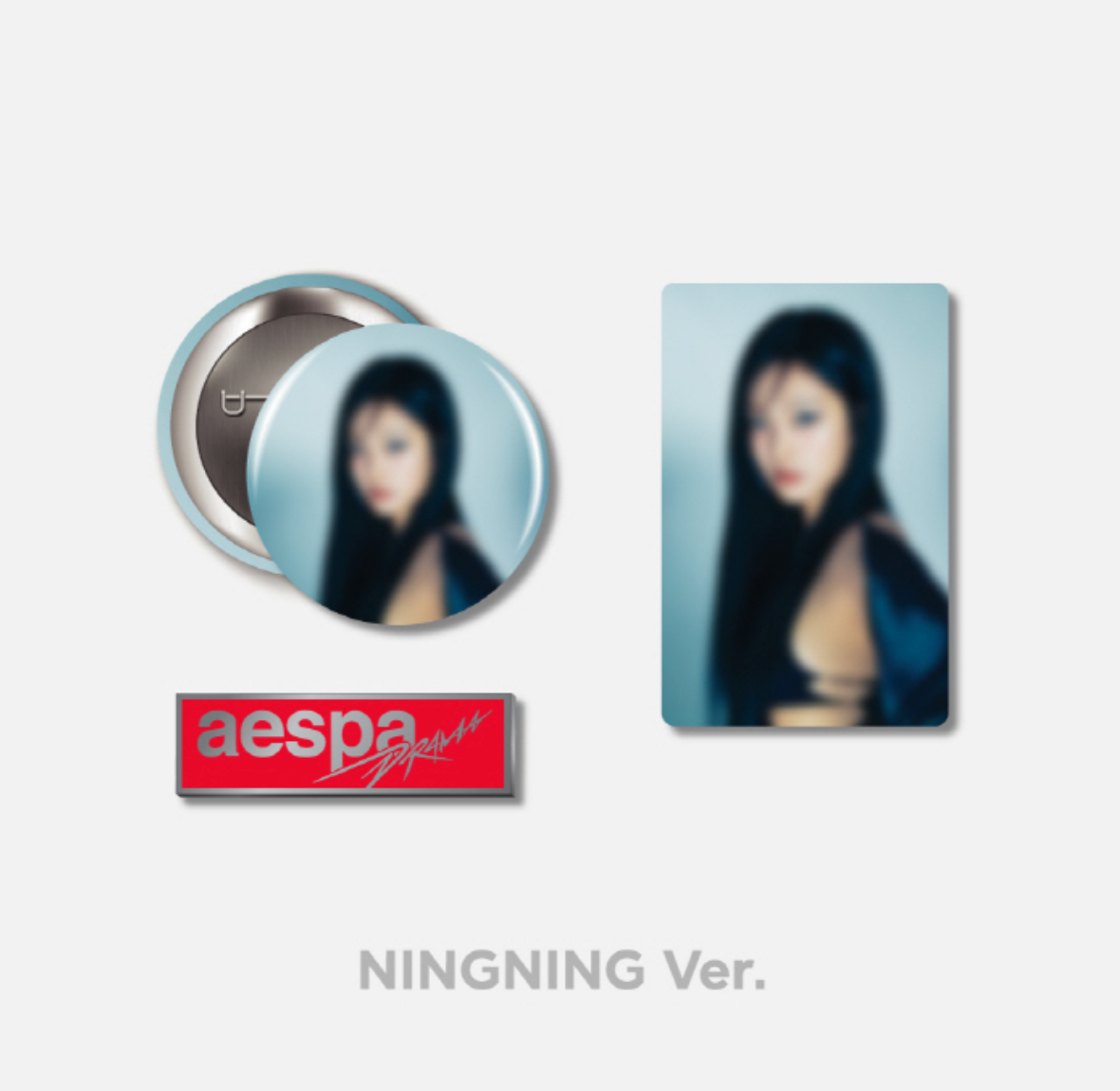 aespa Official MD "Drama" (Black) Badge Set