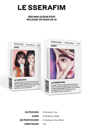Le Sserafim 3rd Mini Album "EASY" (Weverse Ver.)
