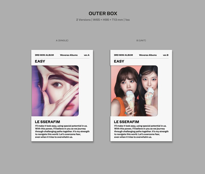 Le Sserafim 3rd Mini Album "EASY" (Weverse Ver.)