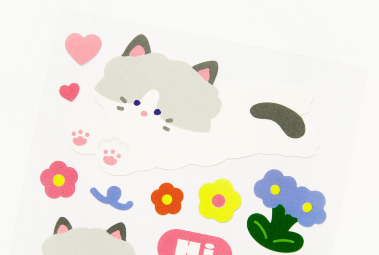 Sticker Cat Removable