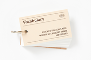 Pocket Vocabulary Notebook Beige
