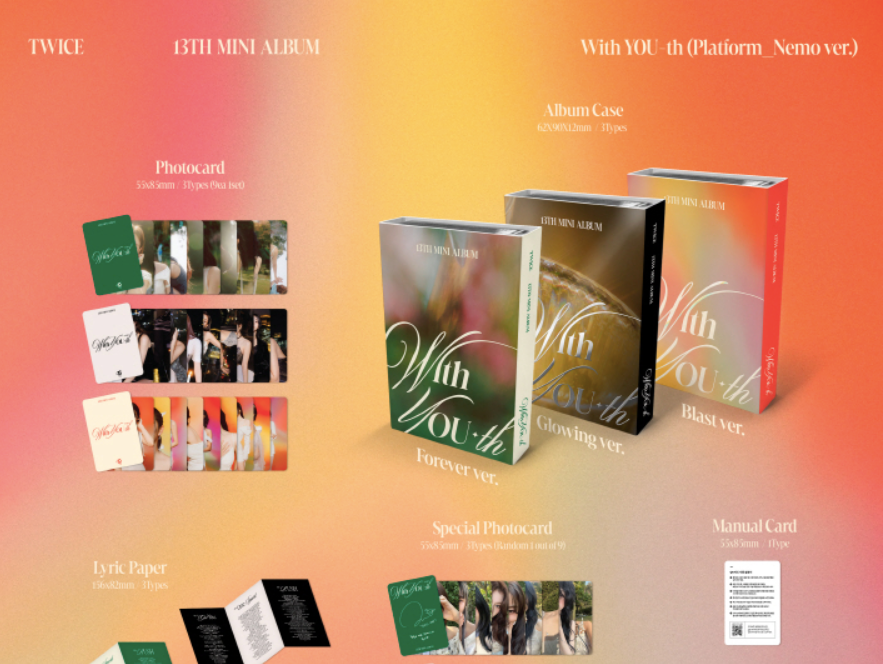 TWICE 13th Mini Album "With You-th" (Nemo Ver.)