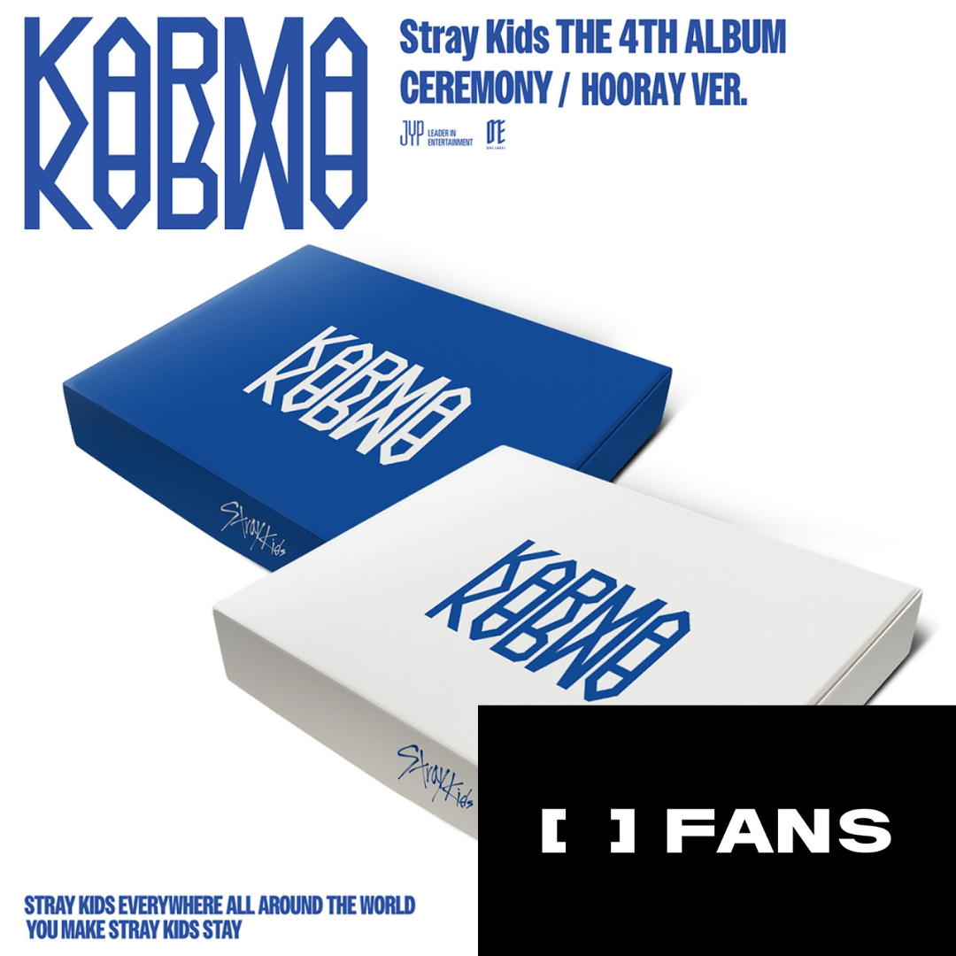 Stray Kids 4th Album "KARMA" with JYP Fans POB