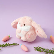 PLUSH ANIMAL SERIES PINK RABBIT MEDIUM