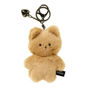 Bag Charm Heart Charm Brown Cat