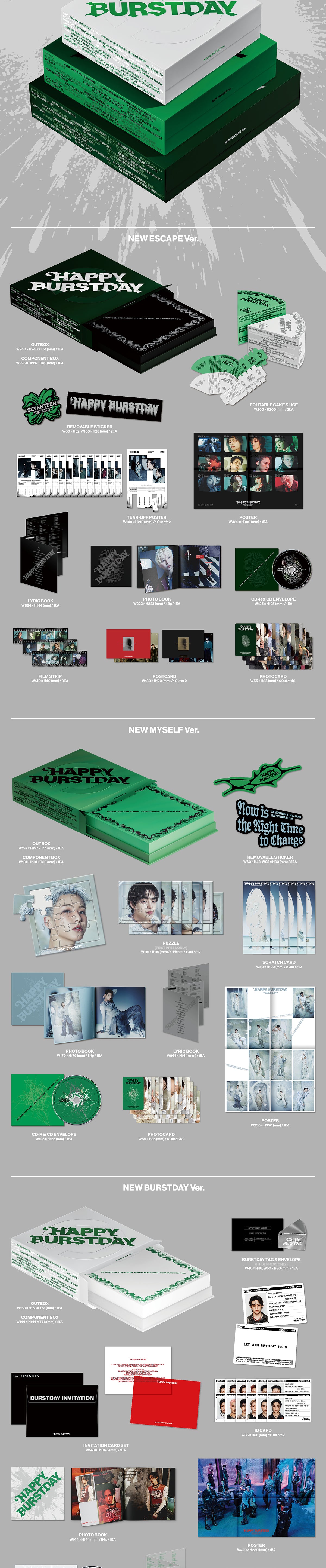 Seventeen 5th Album "HAPPY BURSTDAY"