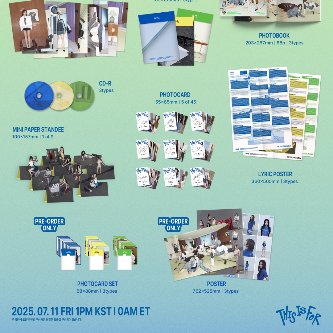TWICE 4th Album "THIS IS FOR"
