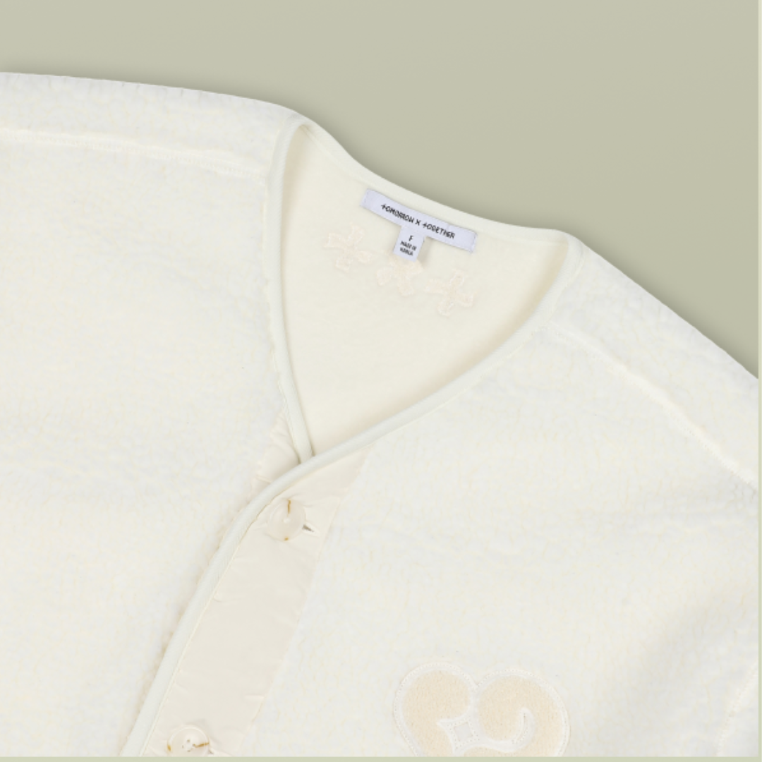 TOMORROW X TOGETHER (TXT) Fleece Jacket Ivory