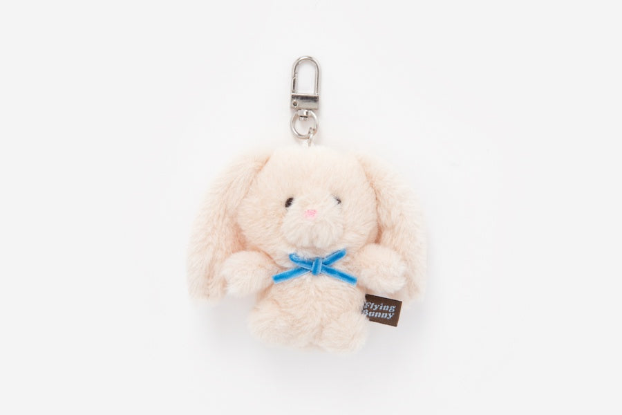 Flying Yellow Bunny Plush Bag Charm