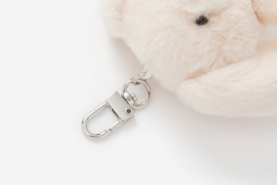 Flying Yellow Bunny Plush Bag Charm