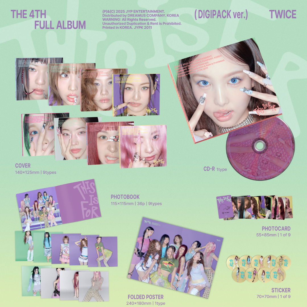 TWICE 4th Album "THIS IS FOR" (Digipack Ver.)