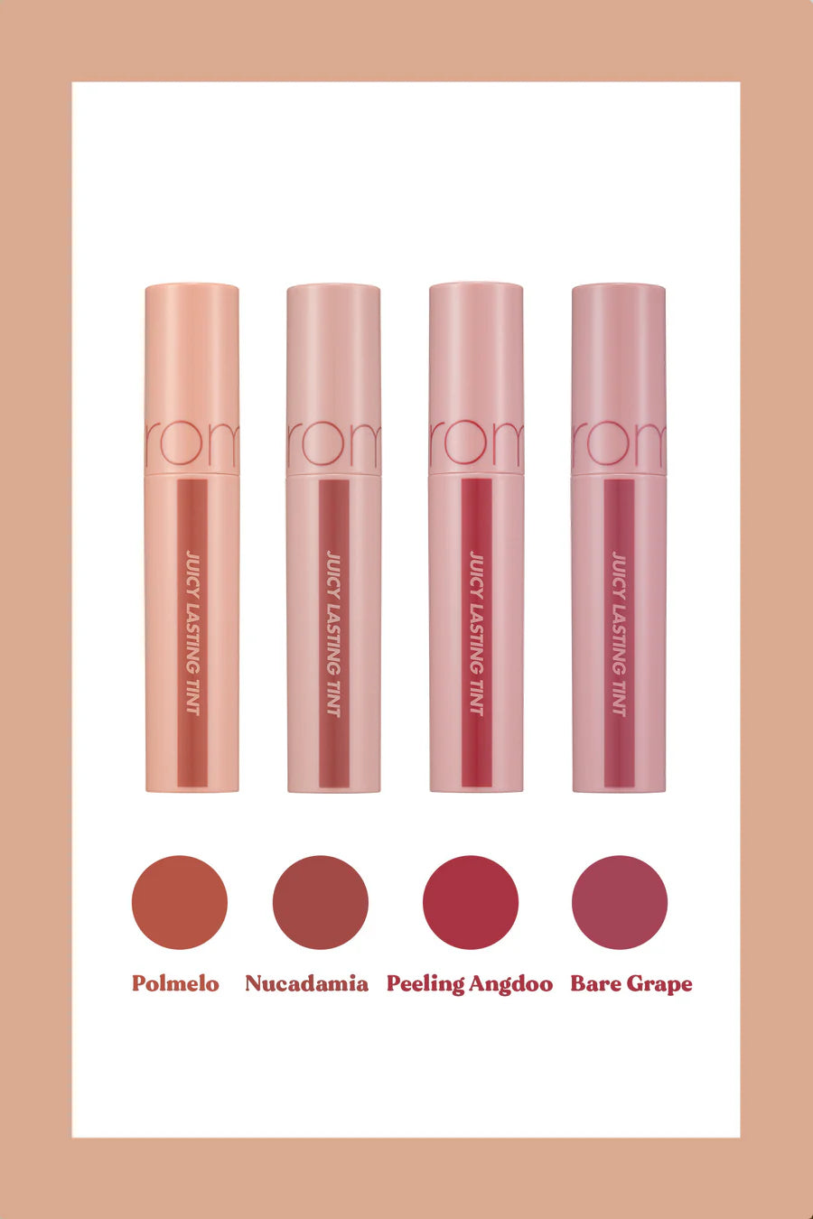 romand - Juicy Lasting Tint Bare Juicy Series - 4 Styles