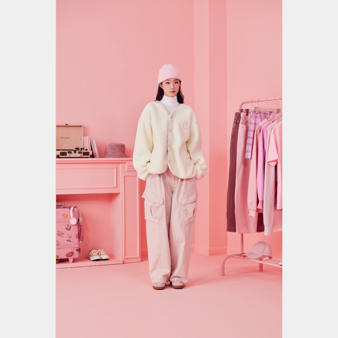 TOMORROW X TOGETHER (TXT) Fleece Jacket Ivory