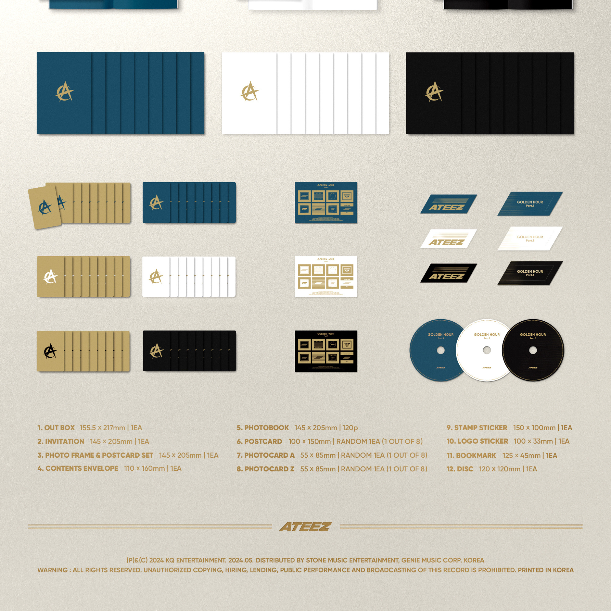 ATEEZ 10th Mini Album "GOLDEN HOUR: PART.1"