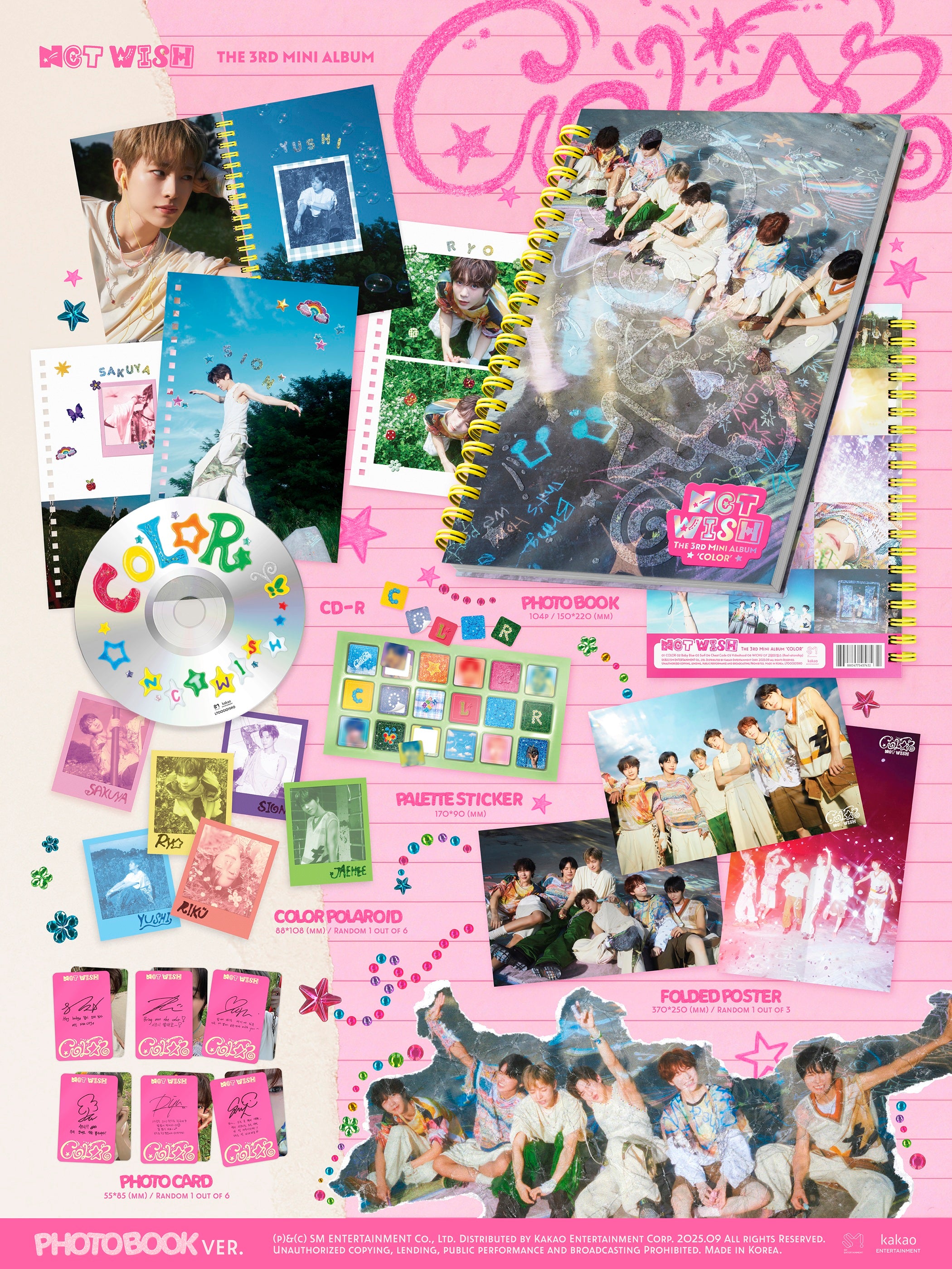 NCT WISH 3rd Mini Album "Color" (Photobook Ver.)