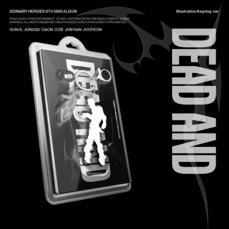 エクディズ Happy Death Day キーホルダー XDINARY HEROES - 8TH MINI ALBUM [DEAD AND] ILLUSTRATION KEYRING
