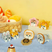 Mofusand Bag Charm - Round Toast (Grey Cat)