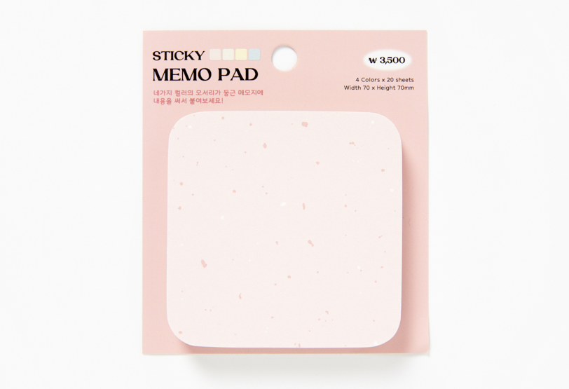 Memo Pad Pattern Sticky Note Pink