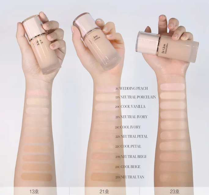 Espoir - Be Glow Foundation - 10 Styles