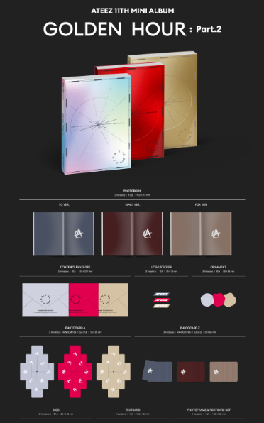 ATEEZ 11th Mini Album "GOLDEN HOUR : Part.2"  (Photobook ver.)