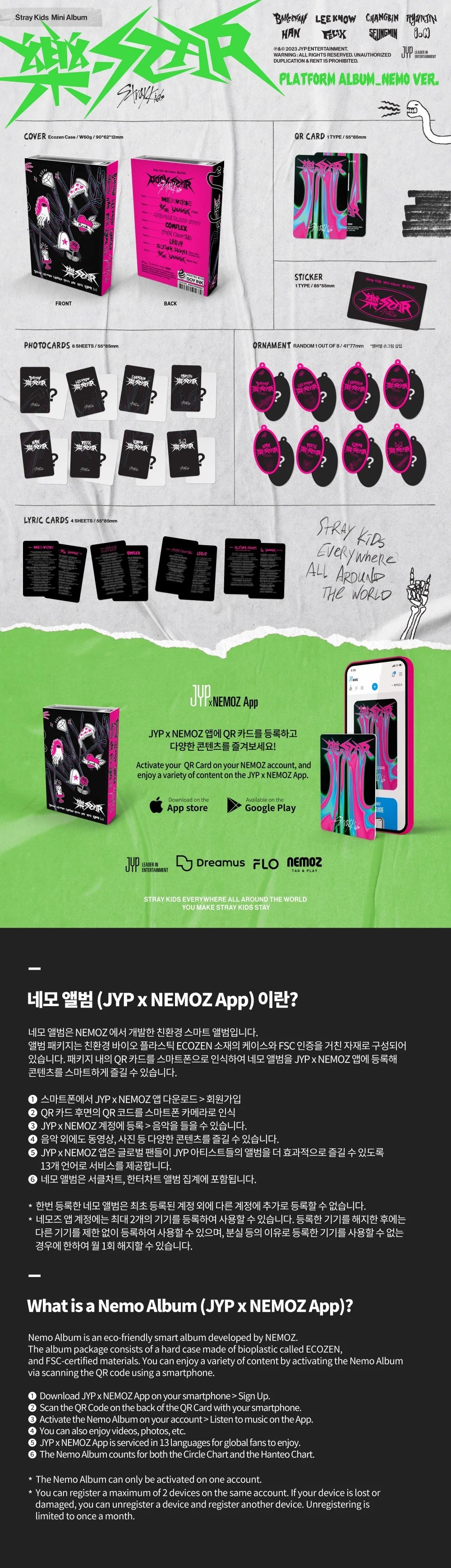 Stray Kids 8th Mini Album "樂 STAR" (Platform_Nemo Ver.)