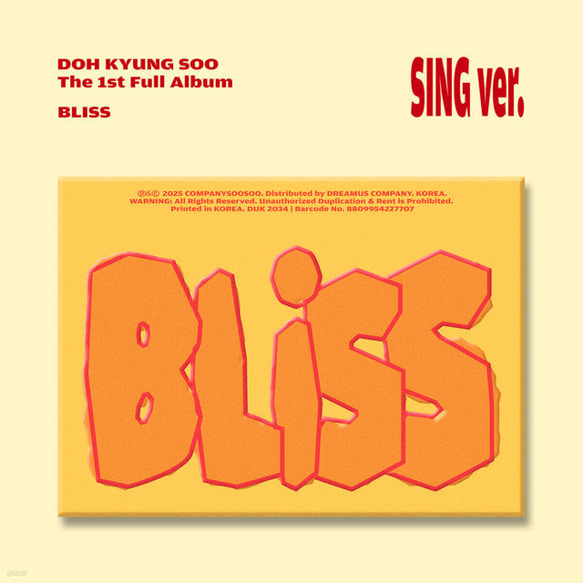 EXO D.O. 1st Full Album "BLISS"