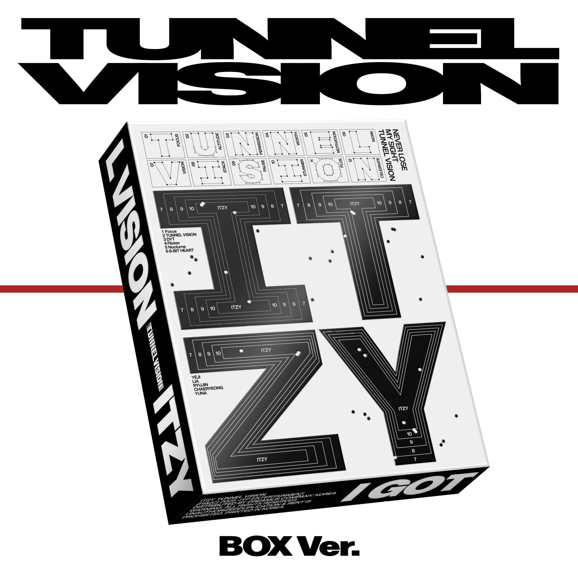 ITZY - TUNNEL VISION (BOX VER.) – Amuse Ground ITZY - TUNNEL VISION (BOX VER.) – Amuse Ground