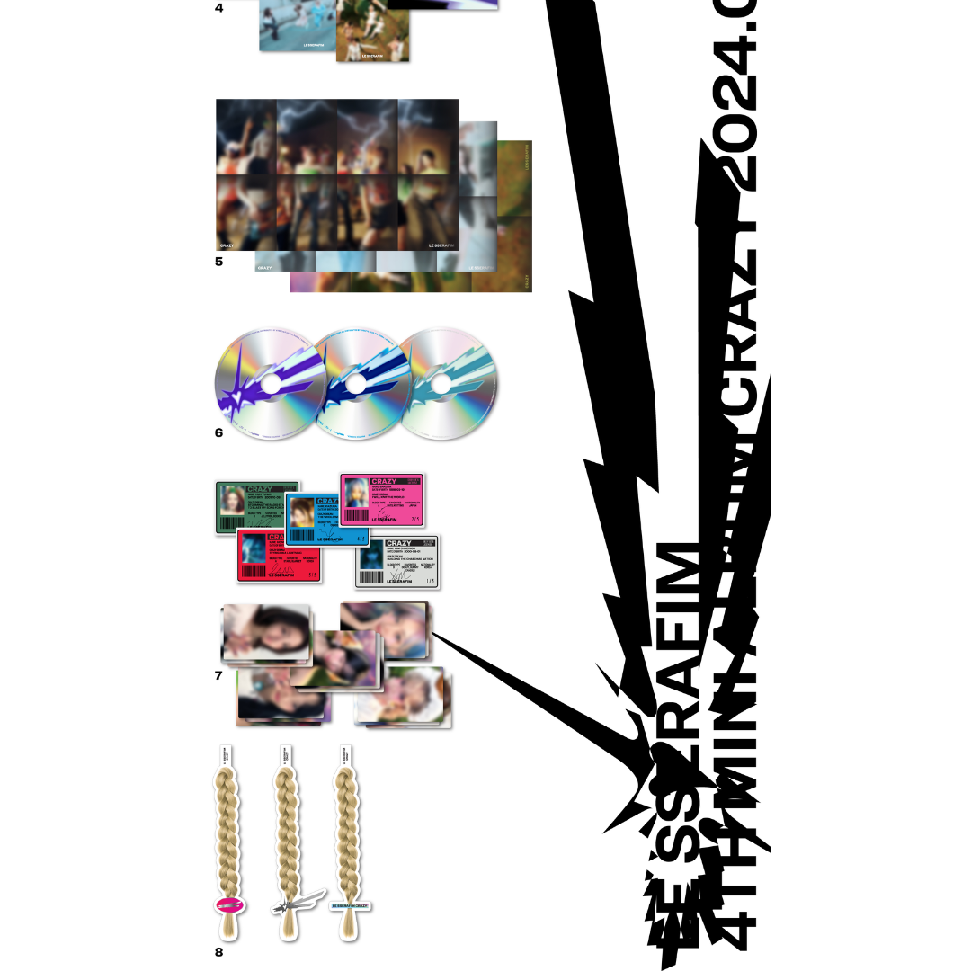 Le Sserafim 4th Mini Album "CRAZY"