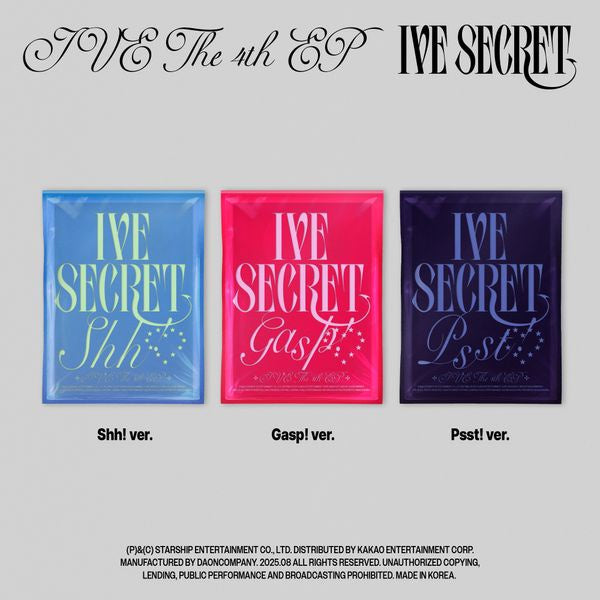 IVE 4th EP Album "IVE SECRET"