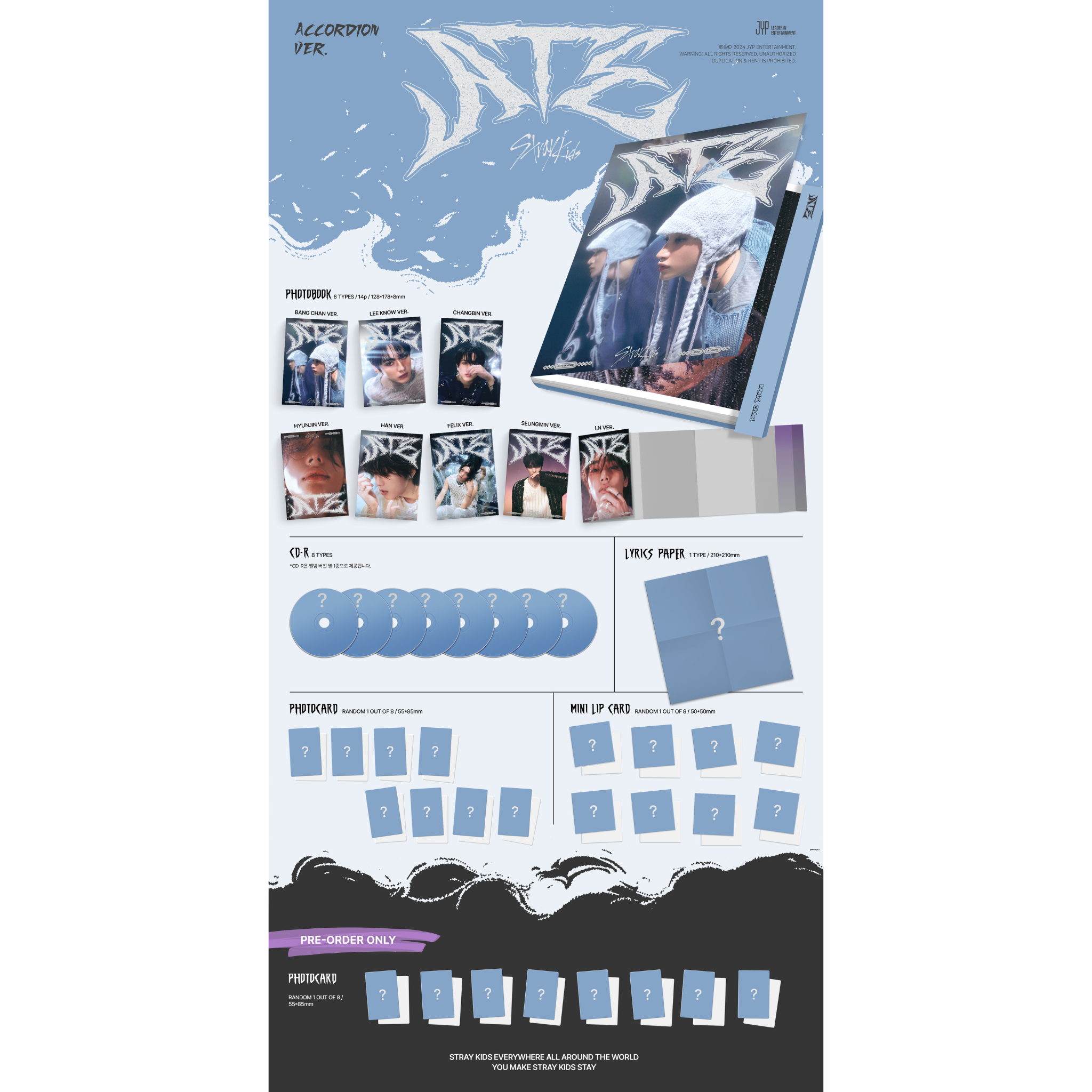 Stray Kids 9th Mini Album "ATE" (Accordion Ver.)