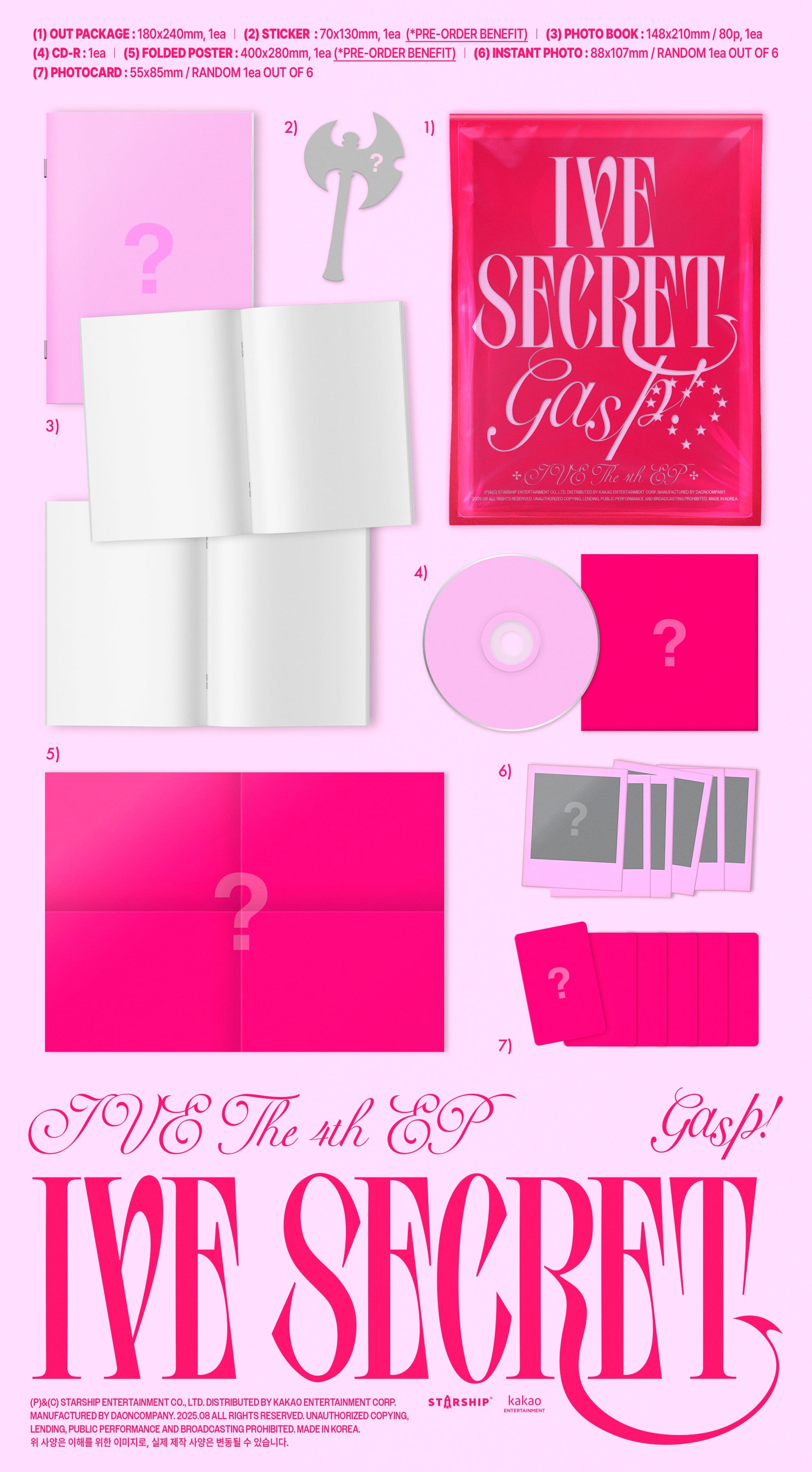 IVE 4th EP Album "IVE SECRET"