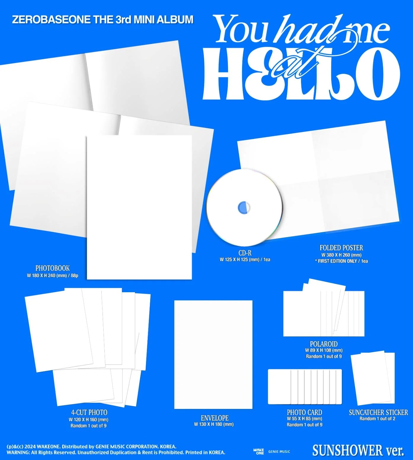 ZeroBaseOne - 3rd Mini Album 'You Had Me At Hello' + WITHMUU POB
