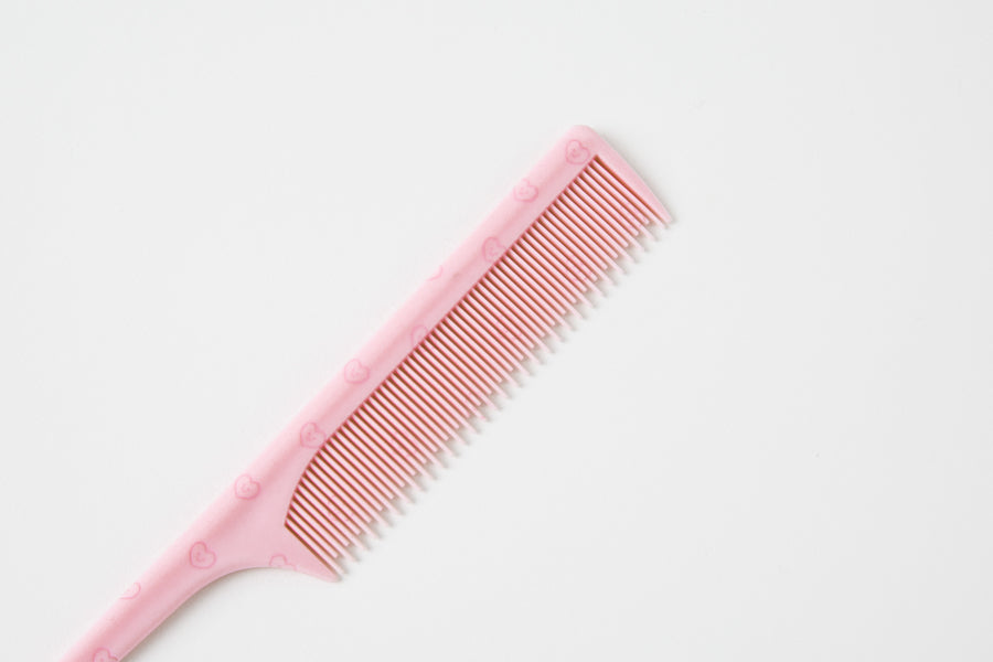 Hair Comb Pink Heart