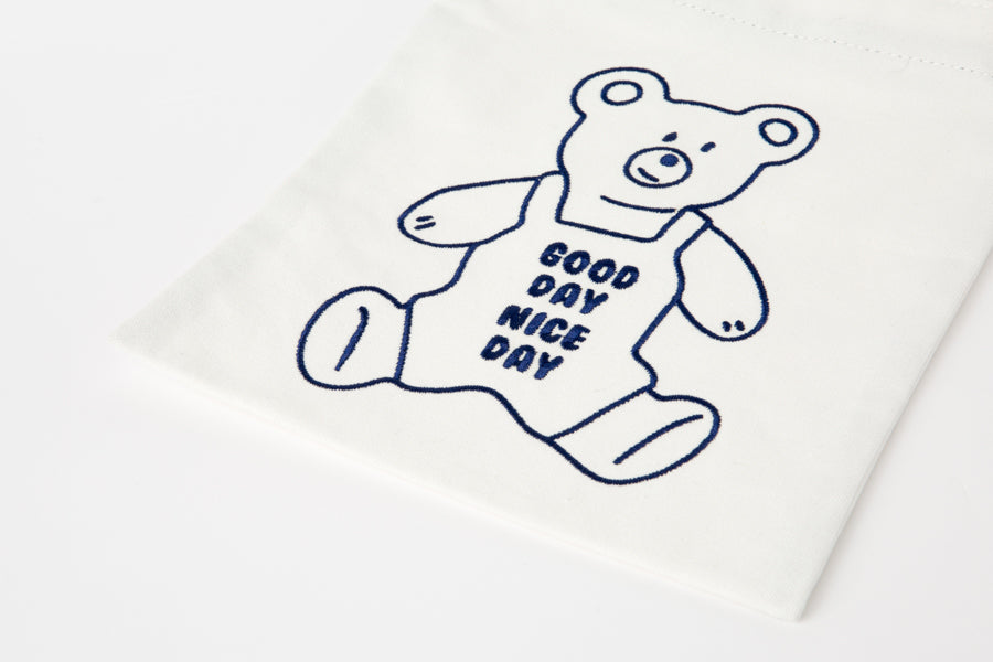 Eco Bag Teddy Bear White