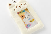 Photo Card Case Pom Pom Cat White
