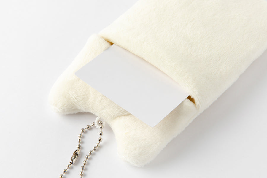 Photo Card Case Pom Pom Cat White