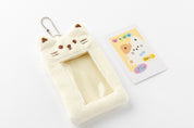 Photo Card Case Pom Pom Cat White