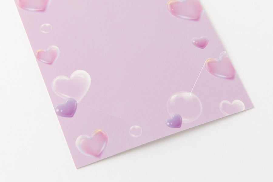 Paper Photo Card Frame Purple Bear