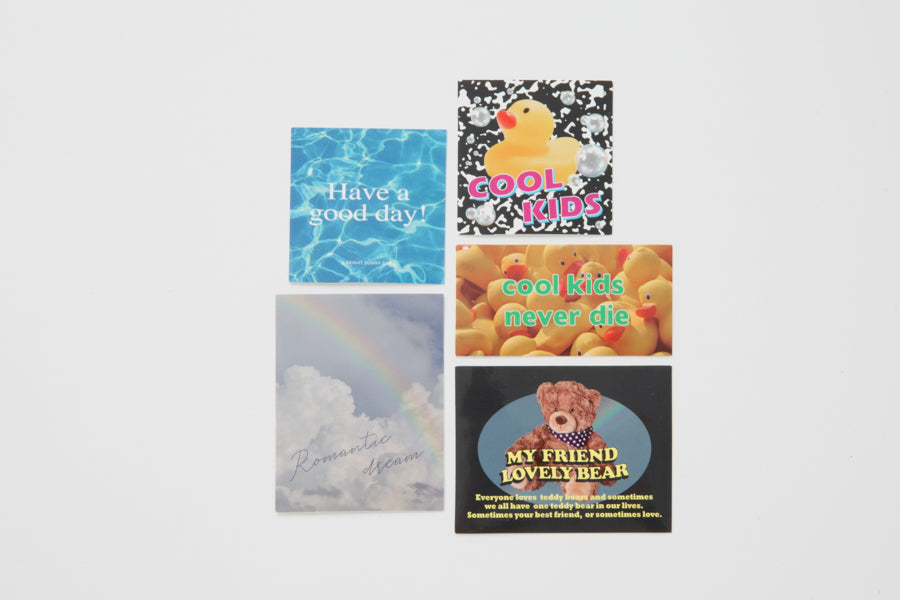 Glitter Card Case & Sticker Set Bear